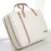 Photo2: NAHOK 2compertments Briefcase for Flute, Oboe, Clarinet [Deniro/wf] White / Pink {Waterproof, Temperature Adjustment & Shock Absorb} (2)