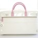 Photo3: NAHOK Oblong Briefcase [Ludwig/wf] White / Genuine Leather Pink {Waterproof, Temperature Adjustment & Shock Absorb} (3)