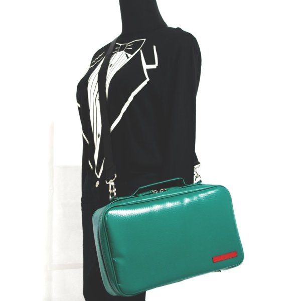 Photo4: NAHOK Single Oboe Case Bag [The Mission/wf] Matte Emerald Green {Waterproof, Temperature Adjustment & Shock Absorb}