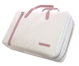 NAHOK Briefcase for Flute, Oboe, Clarinet [Deniro/wf] White / Pink {Waterproof, Temperature Adjustment & Shock Absorb}
