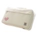 Photo1: NAHOK Single Oboe Case Bag [The Mission/wf] White with Genuine Leather Light Pink Heart {Waterproof, Temperature Adjustment & Shock Absorb} (1)