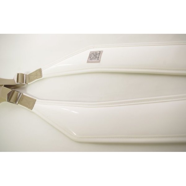 Photo2: NAHOK Wide Backpack Belt white special coating