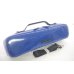 Photo9: NAHOK Flute Case Bag C Foot [Amadeus/wf] Dark Blue / Black Genuine Leather Handle {Waterproof, Temperature Adjustment & Shock Absorb}