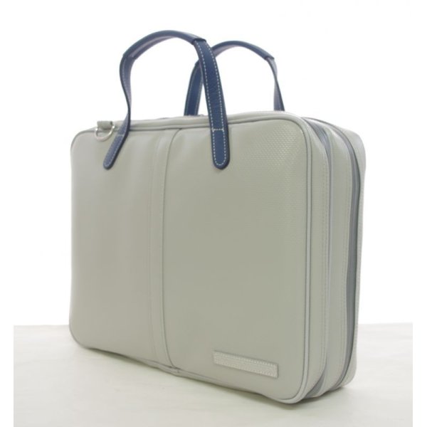 Photo2: NAHOK Briefcase for Oboe [Cantabile/wf] Matte Light Gray / Navy Blue {Waterproof, Temperature Adjustment & Shock Absorb}