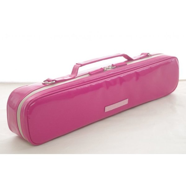 Photo3:  NAHOK Flute Case Bag B Foot [Amadeus/wf] Fuchsia Pink {Waterproof, Temperature Adjustment & Shock Absorb}