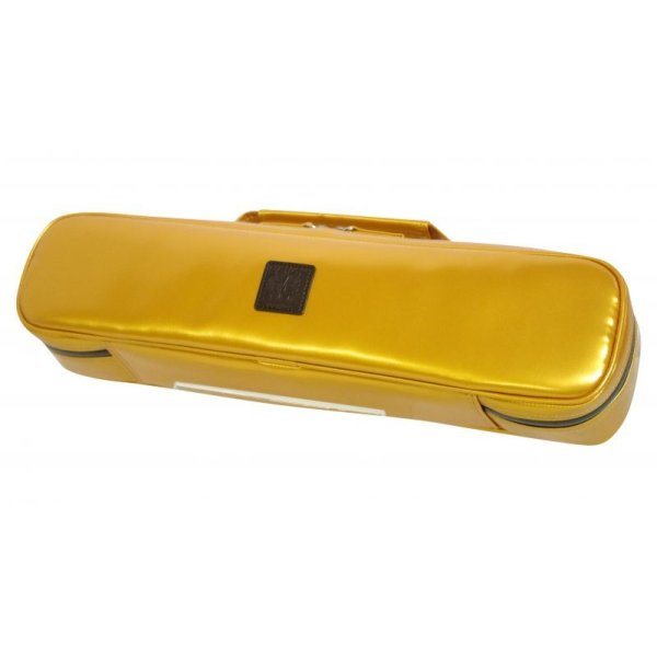 Photo1:  NAHOK Flute Case Bag C Foot [Amadeus/wf] Gold / Chocolate {Waterproof, Temperature Adjustment & Shock Absorb}