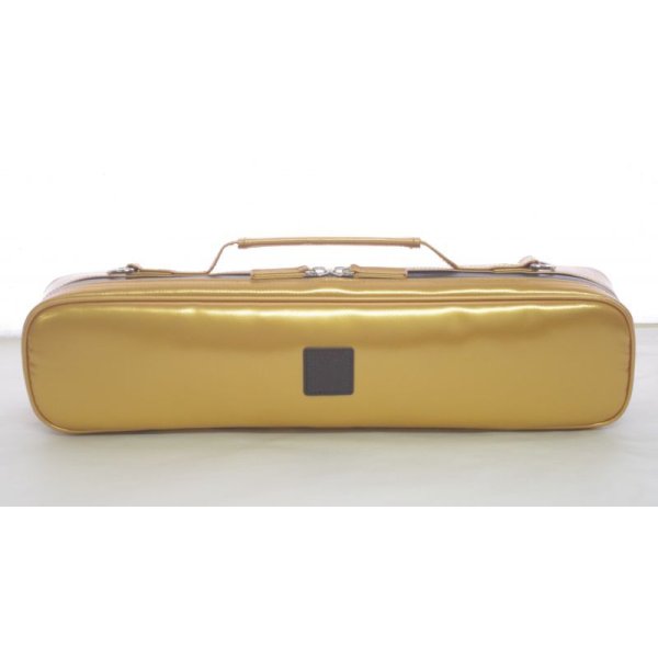 Photo3:  NAHOK Flute Case Bag B Foot [Amadeus/wf] Gold / Chocolate {Waterproof, Temperature Adjustment & Shock Absorb}