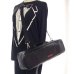 Photo3: NAHOK Alto Flute Case Guard C Foot [Krysar/wf] Matte Black / Red Leather Emblem {Waterproof, Temperature Adjustment & Shock Absorb} (3)