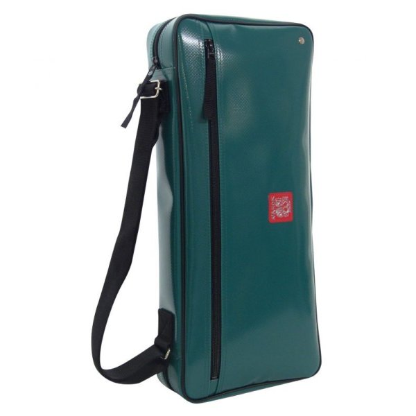Photo1: NAHOK Drum Stick Case Bag [Drum Line4] Emerald Green {Waterproof}