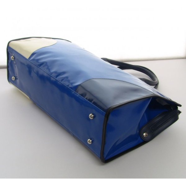 Photo3: NAHOK Lesson Tote [Swing] for Oboe Players Dark Blue / Ivory, Deep Blue {Waterproof}