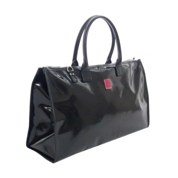 Photo1: NAHOK Lesson Tote [Swing/wf] for Oboe Players Black, Dark Red {Waterproof}