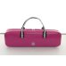 Photo3: For B&C foot, NAHOK Flute & Piccolo Case Bag [Grand Master3/wf] Fuchsia Pink / Choco & Silver Handle {Waterproof, Temperature Adjustment & Shock Absorb}