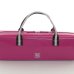 Photo3: For B&C foot, NAHOK Flute & Piccolo Case Bag [Grand Master3/wf] Fuchsia Pink / Choco & Silver Handle {Waterproof, Temperature Adjustment & Shock Absorb} (3)