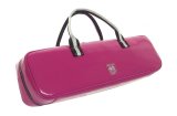 For B&C foot, NAHOK Flute & Piccolo Case Bag [Grand Master3/wf] Fuchsia Pink / Choco & Silver Handle {Waterproof, Temperature Adjustment & Shock Absorb}
