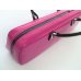 Photo6: For B&C foot, NAHOK Flute & Piccolo Case Bag [Grand Master3/wf] Fuchsia Pink / Choco & Silver Handle {Waterproof, Temperature Adjustment & Shock Absorb}