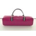 Photo4: For B&C foot, NAHOK Flute & Piccolo Case Bag [Grand Master3/wf] Fuchsia Pink / Choco & Silver Handle {Waterproof, Temperature Adjustment & Shock Absorb}