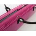 Photo7: For B&C foot, NAHOK Flute & Piccolo Case Bag [Grand Master3/wf] Fuchsia Pink / Choco & Silver Handle {Waterproof, Temperature Adjustment & Shock Absorb}