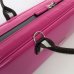 Photo7: For B&C foot, NAHOK Flute & Piccolo Case Bag [Grand Master3/wf] Fuchsia Pink / Choco & Silver Handle {Waterproof, Temperature Adjustment & Shock Absorb} (7)