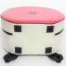 Photo4: NAHOK Backpack style 14inch Snare Drum Case with big snappie [Great Gatsby] Scarlet / Ivory {Waterproof, Temperature Adjustment & Shock Absorb} (4)