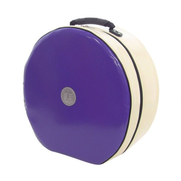 Photo1: NAHOK Backpack style 14inch Snare Drum Case with big snappie [Great Gatsby] Violet / Cream White {Waterproof, Temperature Adjustment & Shock Absorb}