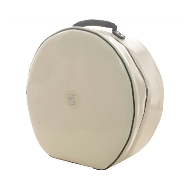 Photo1: NAHOK Backpack style 14inch Snare Drum Case with big snappie [Great Gatsby/wf] White Special Coating {Waterproof, Temperature Adjustment & Shock Absorb}