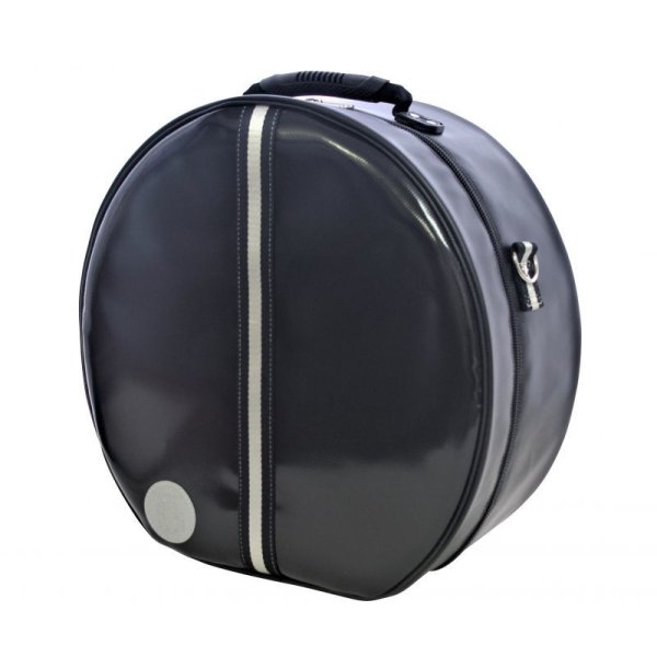 Photo1: NAHOK Backpack style 14inch Snare Drum Case with big snappie [Great Gatsby 2] Black / Black, Silver {Waterproof, Temperature Adjustment & Shock Absorb}