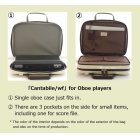 Other Photos1: NAHOK Briefcase for Oboe [Cantabile 2/wf] Matte Black / Red {Waterproof, Temperature Adjustment & Shock Absorb}