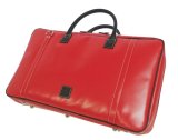 NAHOK Score Briefcase [Ludwich/wf] for Flute and Oboe Players Matte Scarlet/ Black {Waterproof, Temperature Adjustment & Shock Absorb}