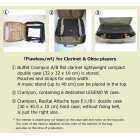 Other Photos1: Crampon A/B flat clarinet compact double case & E♭/B♭ double case recital attache type "Flawless/wf" Matte Black