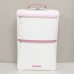 Photo2: NAHOK W Case 2 Compart Backpack for Oboe [Carlito 2/wf] White / Pink {Waterproof, Temperature Adjustment & Shock Absorb} (2)