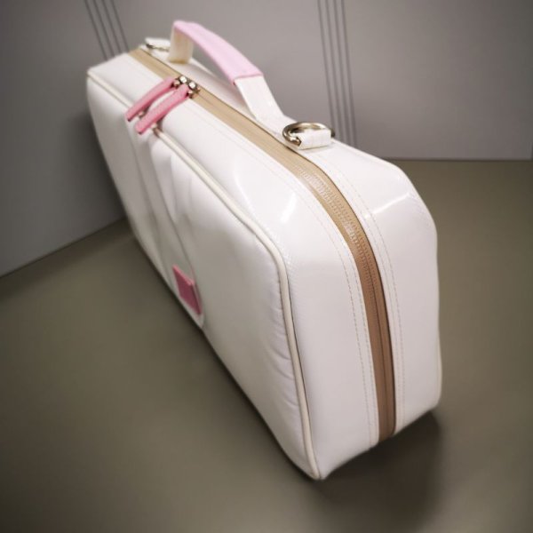 Photo3: NAHOK Clarinet Case Bag [Appassionato/wf] White / Light Pink {Waterproof, Temperature Adjustment & Shock Absorb}