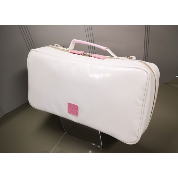 Photo2: NAHOK Clarinet Case Bag [Appassionato/wf] White / Light Pink {Waterproof, Temperature Adjustment & Shock Absorb}