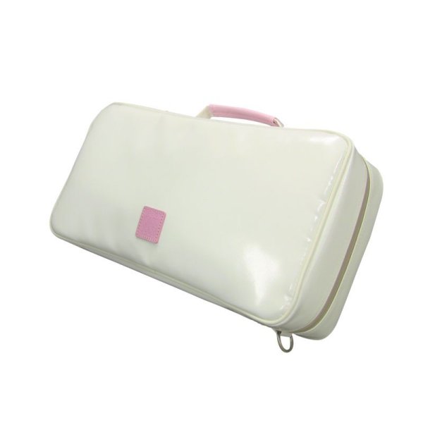 Photo1: NAHOK Clarinet Case Bag [Appassionato/wf] White / Light Pink {Waterproof, Temperature Adjustment & Shock Absorb}