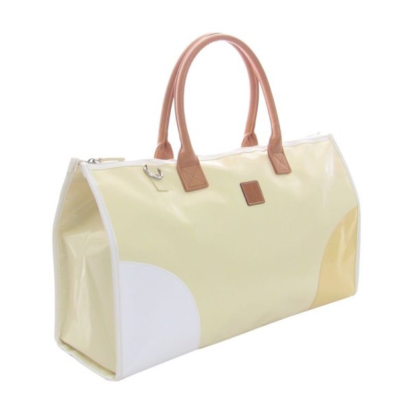 Photo1: NAHOK Lesson Tote [Swing/wf] for Flute Players Cream / White, Bamboo {Waterproof}