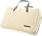 NAHOK Briefcase for Flute, Oboe, Clarinet [Deniro/wf] Ivory / White, Chocolate {Waterproof, Temperature Adjustment & Shock Absorb}