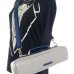Photo9: NAHOK Flute Case Bag C Foot [Amadeus/wf] Matte Light Gray / Dark Blue Genuine Leather Handle {Waterproof, Temperature Adjustment & Shock Absorb} (9)