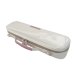 Photo4: NAHOK Flute Case Bag B Foot [Amadeus/wf] White / Pink Genuine Leather Handle {Waterproof, Temperature Adjustment & Shock Absorb}