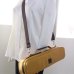 Photo8: NAHOK Flute Case Bag B Foot [Amadeus/wf] Gold / Choco Genuine Leather Handle {Waterproof, Temperature Adjustment & Shock Absorb} (8)