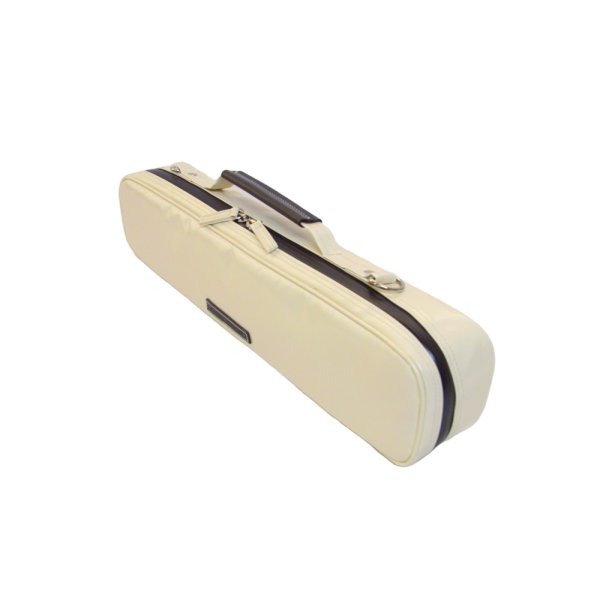 Photo2: NAHOK Flute Case Bag B Foot [Amadeus/wf] Ivory / Choco Genuine Leather Handle {Waterproof, Temperature Adjustment & Shock Absorb}