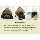 Other Photos1: Lightweight Backpack for Clarinet "Helden/wf"  Silver