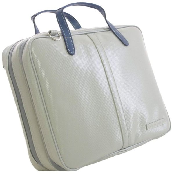 Photo1: NAHOK Briefcase for Oboe [Cantabile/wf] Matte Light Gray / Navy Blue {Waterproof, Temperature Adjustment & Shock Absorb}