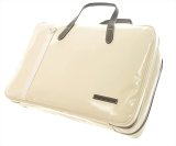 NAHOK 2 Compartment Bag 43 [Deniro/wf] for Flute Players Ivory / White, Chocolate {Waterproof, Temperature Adjustment & Shock Absorb}