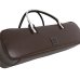 Photo1: For B&C foot, NAHOK Flute & Piccolo Case Bag [Grand Master3/wf] Matte Chocolate / Choco & Silver Handle {Waterproof, Temperature Adjustment & Shock Absorb} (1)