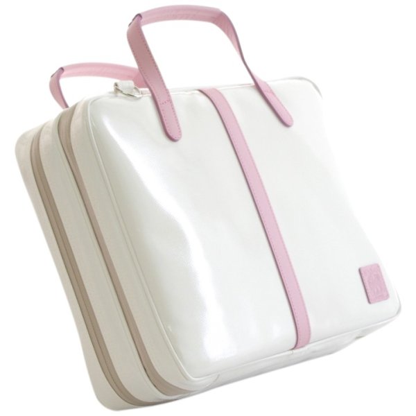 Photo1: NAHOK Briefcase for Oboe [Cantabile 2/wf] White / Pink {Waterproof, Temperature Adjustment & Shock Absorb}