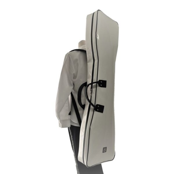 Photo9: NAHOK Shamisen & Tsugaru-jamisen Protection Case [Nitaboh 5/wf] White special coating {Waterproof, Temperature Adjustment & Shock Absorb}