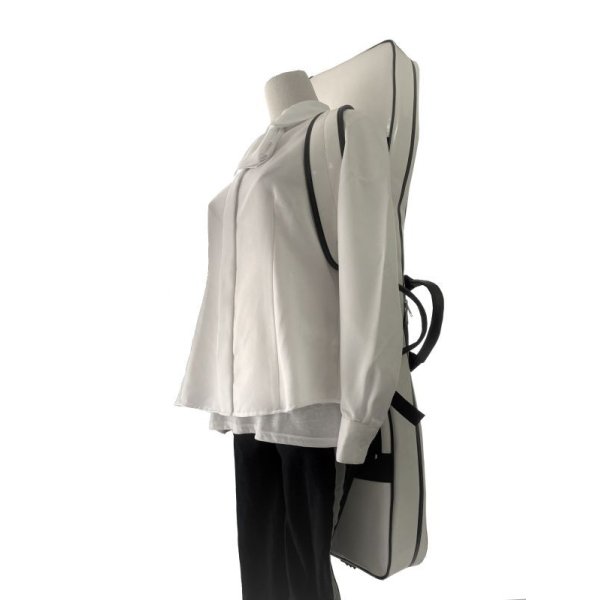 Photo8: NAHOK Shamisen & Tsugaru-jamisen Protection Case [Nitaboh 5/wf] White special coating {Waterproof, Temperature Adjustment & Shock Absorb}