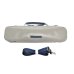 Photo8: NAHOK Flute Case Bag C Foot [Amadeus/wf] Matte Light Gray / Dark Blue Genuine Leather Handle {Waterproof, Temperature Adjustment & Shock Absorb}