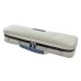 Photo7: NAHOK Flute Case Bag C Foot [Amadeus/wf] Matte Light Gray / Dark Blue Genuine Leather Handle {Waterproof, Temperature Adjustment & Shock Absorb}