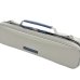 Photo2: NAHOK Flute Case Bag C Foot [Amadeus/wf] Matte Light Gray / Dark Blue Genuine Leather Handle {Waterproof, Temperature Adjustment & Shock Absorb} (2)