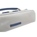 Photo6: NAHOK Flute Case Bag C Foot [Amadeus/wf] Matte Light Gray / Dark Blue Genuine Leather Handle {Waterproof, Temperature Adjustment & Shock Absorb}